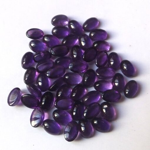 3x5mm Natural African Amethyst Smooth Oval Cabochon