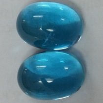 4x5mm Natural Swiss Blue Topaz Smooth Oval Cabochon