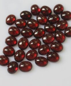 4x5mm Natural Red Garnet Smooth Oval Cabochon