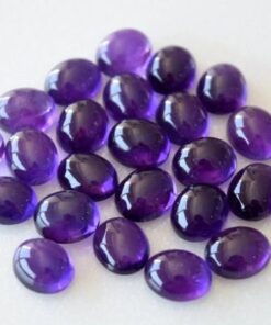 4x5mm Natural African Amethyst Smooth Oval Cabochon