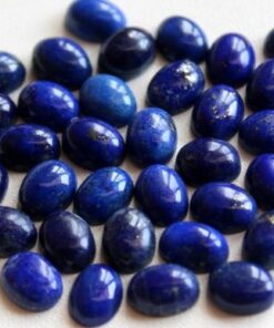 8x6mm Natural Lapis Lazuli Smooth Oval Cabochon