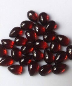 8x6mm Natural Red Garnet Smooth Pear Cabochon