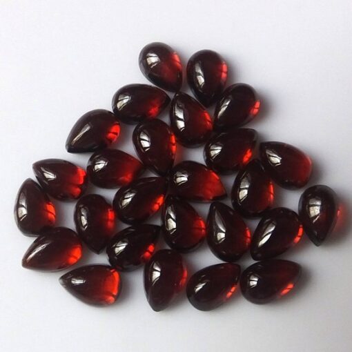 8x6mm Natural Red Garnet Smooth Pear Cabochon