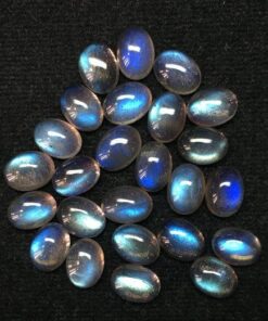 8x6mm Natural Labradorite Smooth Oval Cabochon