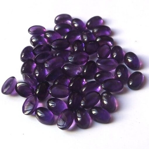 8x6mm Natural African Amethyst Smooth Oval Cabochon