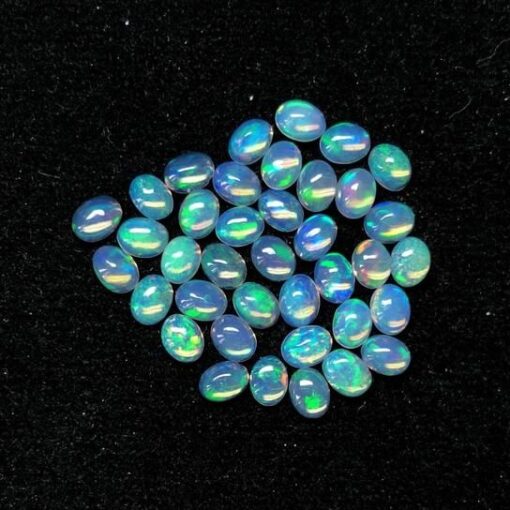 8x6mm Natural Ethiopian Opal Smooth Oval Cabochon