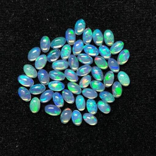 5x7mm Natural Ethiopian Opal Smooth Oval Cabochon