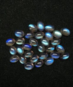 5x7mm Natural Labradorite Smooth Oval Cabochon