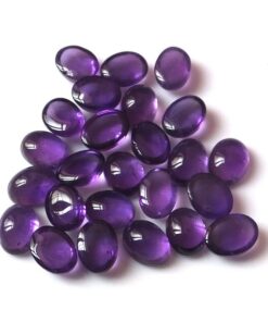 5x7mm Natural African Amethyst Smooth Oval Cabochon
