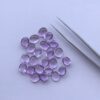 8x6mm Natural Amethyst Smooth Oval Cabochon