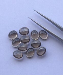 9x7mm Natural Smoky Quartz Oval Cabochon