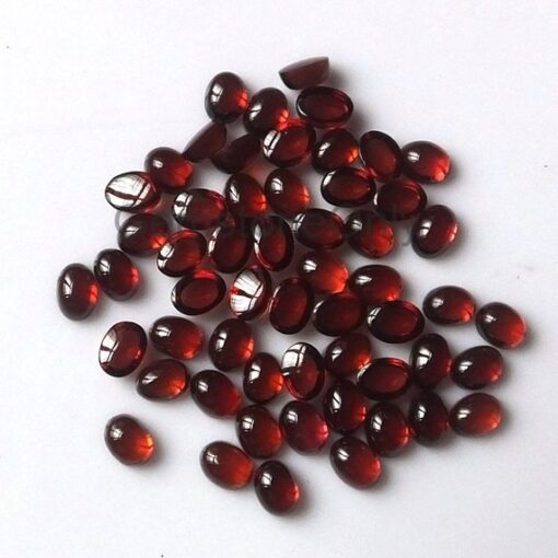 9x7mm Natural Red Garnet Smooth Oval Cabochon