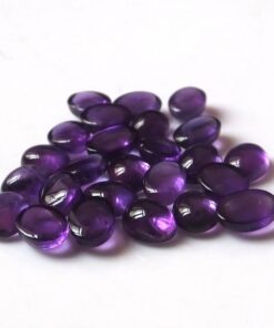 9x7mm Natural African Amethyst Smooth Oval Cabochon