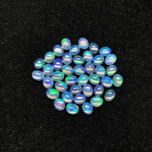 9x7mm Natural Ethiopian Opal Smooth Oval Cabochon