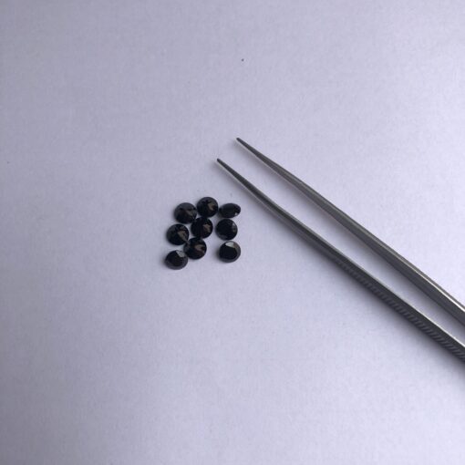 2.75mm Natural Black Onyx Faceted Round Gemstone
