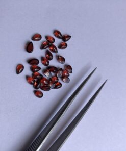 3x5mm Natural Red Garnet Smooth Pear Cabochon