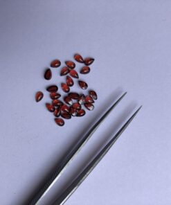 3x4mm Natural Red Garnet Smooth Pear Cabochon