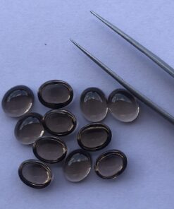 10x8mm smoky quartz oval