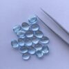 10x8mm Natural Sky Blue Topaz Oval Cabochon