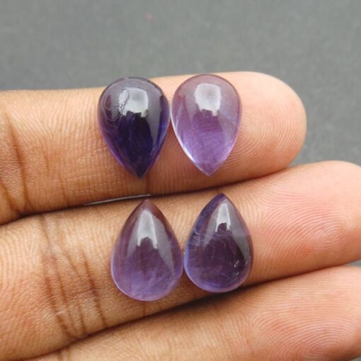 12x10mm Natural Iolite Smooth Pear Cabochon