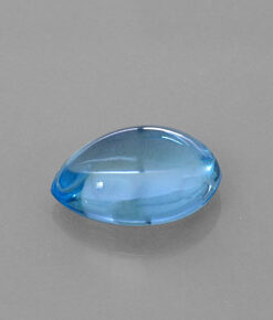 12x10mm Natural Swiss Blue Topaz Smooth Pear Cabochon