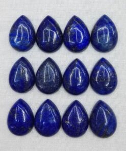 12x10mm Natural Lapis Lazuli Smooth Pear Cabochon