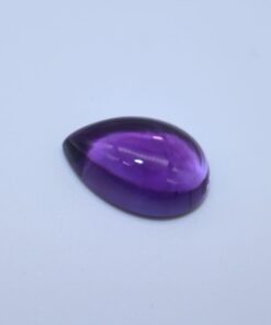 14x10mm Natural African Amethyst Smooth Pear Cabochon