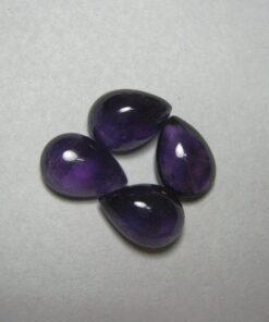 10x8mm Natural African Amethyst Smooth Pear Cabochon