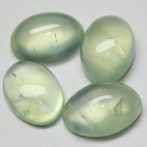 12x10mm Natural Prehnite Smooth Oval Cabochon