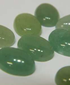 12x10mm Natural Green Aventurine Smooth Oval Cabochon