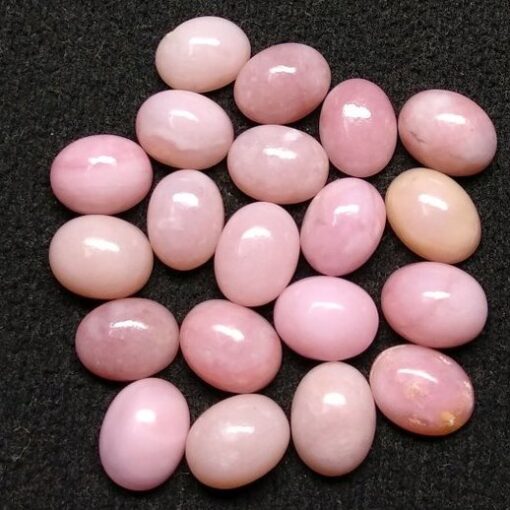 12x10mm Natural Pink Opal Smooth Oval Cabochon