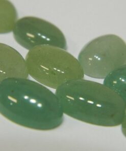 14x10mm Natural Green Aventurine Smooth Oval Cabochon