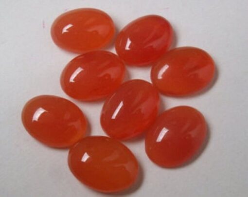 14x10mm Natural Carnelian Smooth Oval Cabochon