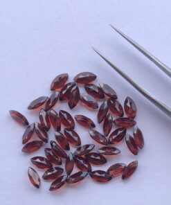 3x6mm Natural Red Garnet Marquise Cut