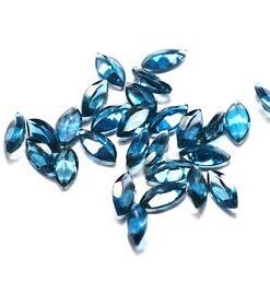 2.5x5mm Natural London Blue Topaz Faceted Marquise Cut Gemstone