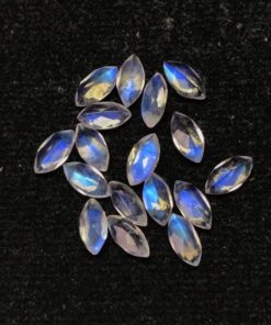 2.5x5mm Natural Rainbow Moonstone Faceted Marquise Cut Gemstone