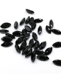 2.5x5mm Natural Black Spinel Marquise Faceted Cut Gemstone