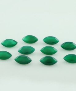 2.5x5mm Natural Green Onyx Faceted Marquise Cut Gemstone