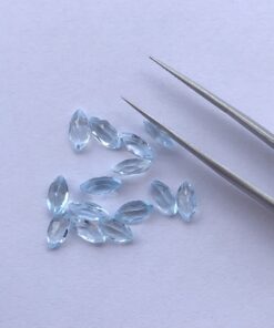 3x6mm Natural Sky Blue Topaz Marquise Cut