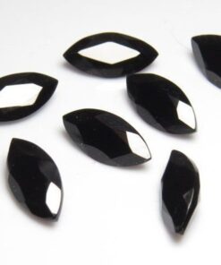 3x6mm Natural Black Spinel Marquise Faceted Cut Gemstone
