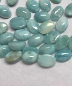 3x4mm Natural Larimar Smooth Oval Cabochon