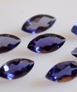 4x8mm Natural Iolite Faceted Marquise Cut Gemstone