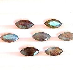4x8mm Natural Labradorite Faceted Marquise Cut Gemstone