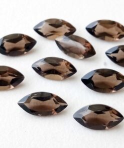 5x10mm Natural Smoky Quartz Faceted Marquise Cut Gemstone