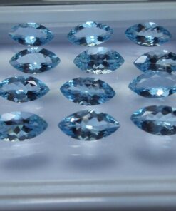 5x10mm Natural Sky Blue Topaz Faceted Marquise Cut Gemstone