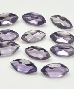 5x10mm Natural Amethyst Faceted Marquise Cut Gemstone
