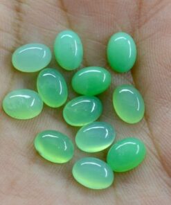3x5mm Natural Chrysoprase Smooth Oval Cabochon