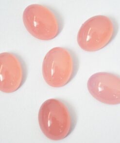 3x5mm Natural Pink Chalcedony Smooth Oval Cabochon