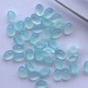 5x7mm Natural Aqua Chalcedony Oval Cabochon