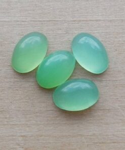 8x6mm Natural Chrysoprase Smooth Oval Cabochon